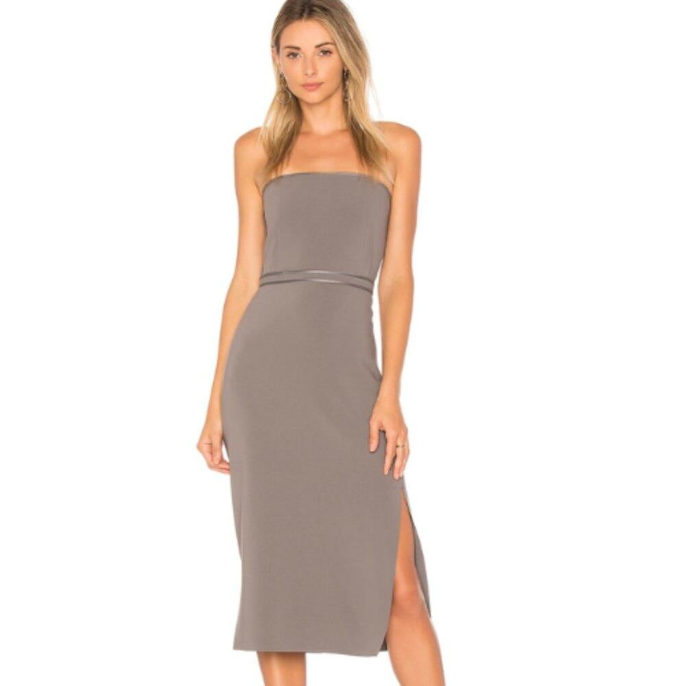 Elizabeth & James Sierra Strapless Dress in Granite SIze 2